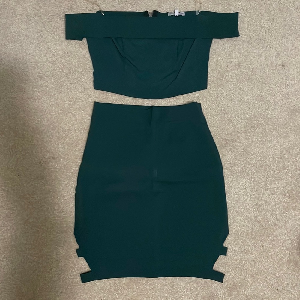 Charlotte Russe Two Piece Green Set, Women’s Size Medium